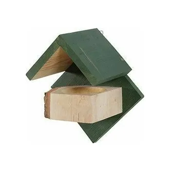 Krmítko pro ptáka Budka krmítko HUT dřevěná M zelená Zolux