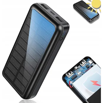 Powerbanka Solární Powerbanka 30000 mAh 2xUSB USB-C MicroUSB