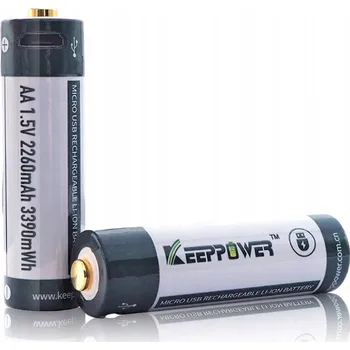 Článková baterie Lithium-iontová Nabíjecí Baterie KeepPower AA (R6) 2260 mAh 1 ks