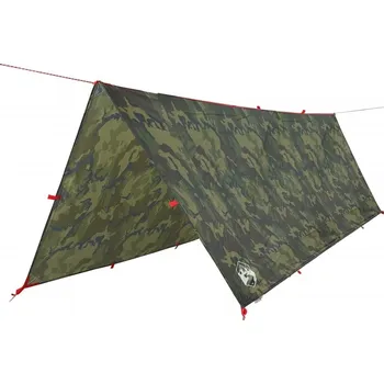 Stan OMAXI Kempingová plachta maskáčová 406 x 306 cm nepromokavá 658372