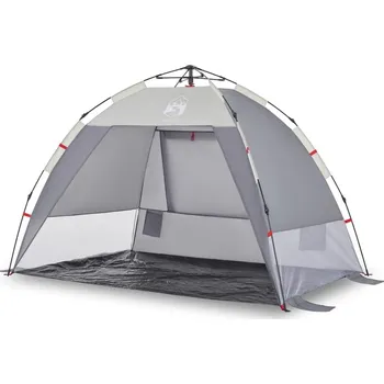 Stan OMAXI Plážový stan 2 osoby šedý rychloupínací nepromokavý 458095