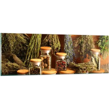 Obraz Obraz na skle do obýváku ložnice 90x30 gastronomie obrazy na zeď sklo