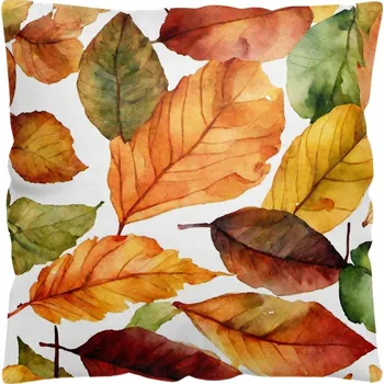 Dekorativní polštářek DEKORAČNÍ POVLEČENÍ NA POLŠTÁŘ 45x45 ANTYALERGICKÉ PODZIMNÍ BARVY