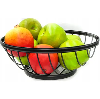 Obraz Nerezový košík na ovoce ELLIPSE černý 28 cm
