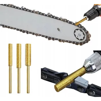 PILNÍK NA ŘETĚZOVOU PILU, BROUSEK PRO RYCHLÉ BROUŠENÍ ŘETĚZU 3 ks