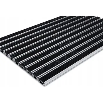 Rohožka POLENTEX HLINÍKOVÁ SYSTÉMOVÁ ČISTICÍ ZÓNA TEXTILNĚ-PRYŽOVÁ 150x120 CS22