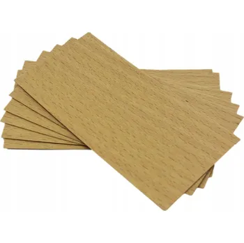 Obraz Dřevěné knoty do vosku Miód i Bursztyn 8x5 cm 20 kusů