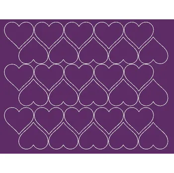 Obraz Nálepky na zeď srdíčka valentýnská fialová 4 cm