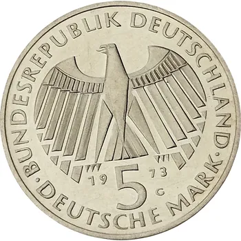 Stříbrná mince 5 marka Frankfurtské národní shromáždění G 1973