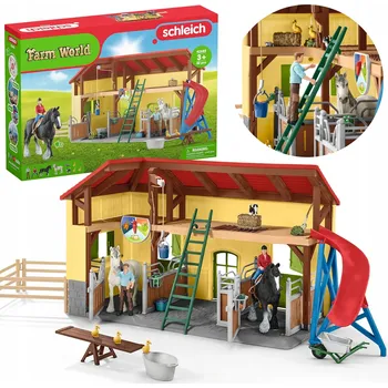 Figurka SCHLEICH SADA: KOŇSKÁ STÁJ, DOMEČEK, FARMA 42485
