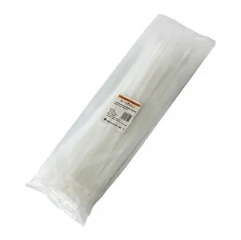 Organizace kabelů STAHOVACÍ PÁSKY opakovaně použitelné 7,4 x 400 mm, bílé