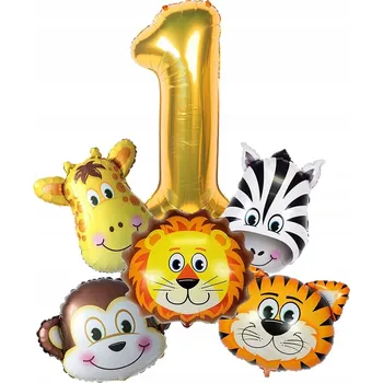 Balónek Sada balónků SAFARI Džungle ZOO k 1. narozeninám / První rok