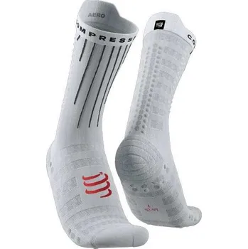 Pánské ponožky Cyklistické ponožky Compressport AERO SOCKS T4 Šedá, Černá, Červená
