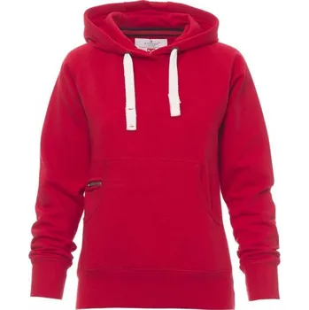 Dámská mikina Payperwear Dámská klokanka Atlanta s v-prošíváním a malou kapsičkou na zip Barva: červená klasická, Velikost: L