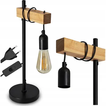 Lampička Stolní LED lampička na psací stůl Noční 1X E27 Vypínač pro čtení