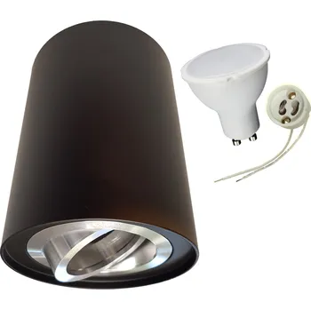 POVRCHOVÉ SVÍTIDLO TUBA kulaté, NAKLÁPĚCÍ, hliníkové, LED GU10 7W