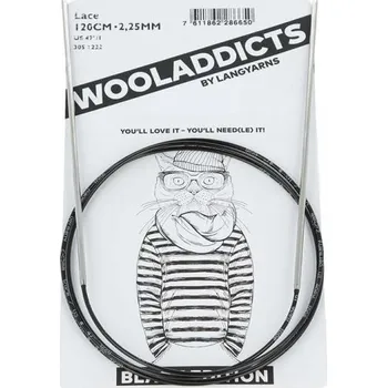 Jehlice JEHLICE KRUHOVÉ - LACE - 2/80 (stříbrné Wooladdicts Lace black)