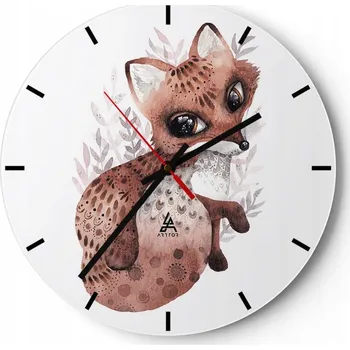 Hodiny Nástěnné hodiny do kuchyně 30x30 Pro děti Skleněné hodiny do obýváku Tiché