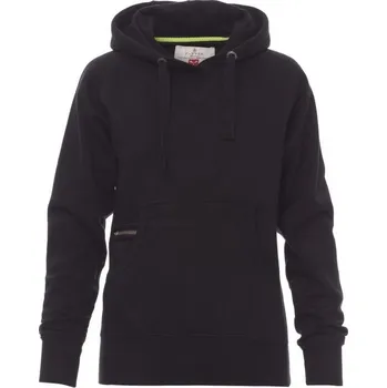 Dámská mikina Payperwear Dámská klokanka Atlanta s v-prošíváním a malou kapsičkou na zip Barva: Černá, Velikost: L