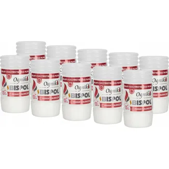 Svíčka Do hřbitovních svíček náplně do svíček BISPOL WP0 36H 10 Ks + zápalky DABSTER_PL 38ks