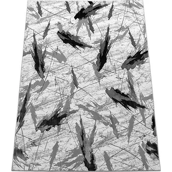 Koberec KOBEREC 80x150 ŠEDÝ SE STŘÍBRNOU NITÍ MODERNÍ DO OBÝVÁKU LOŽNICE POKOJE MĚKKÝ