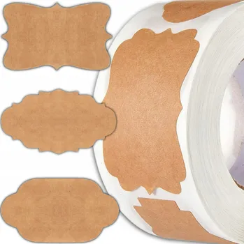 Speciální papír 300x Samolepicí Etikety na sklenice, nálepky na kořenky, lahve