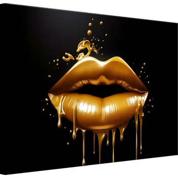 Obraz Obraz Na Plátně do Obýváku Abstrakce Zlaté RTY Styl Glamour 30x20