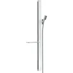 Hansgrohe Unica, sprchová tyč E 900 mm se sprchovou hadicí Isiflex 1600 mm, bílá/chromová, HAN-27640400