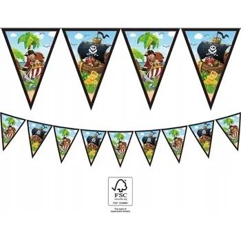Papírový banner vlaječky Piráti Narozeniny