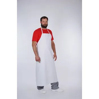 Kuchyňská zástěra Zástěra gumotextilní 120x120, bílá UNI bílá