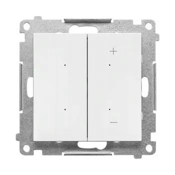 vypínač Simon 55 Stmívač LED s tlačítkem, bílý mat