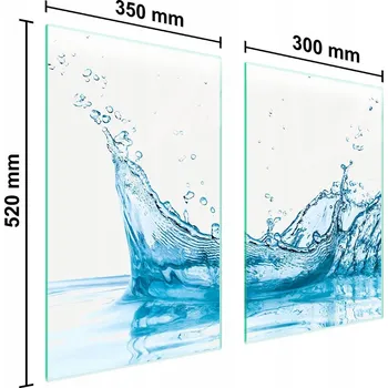 Kuchyňské prkénko Krájecí deska TMK ArtDeko sklo 2 ks