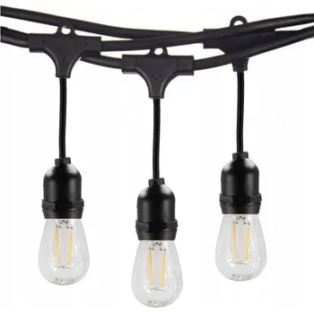 Dekorativní svítidlo Světelná girlanda Milagro 1500 cm síťovaná, černá