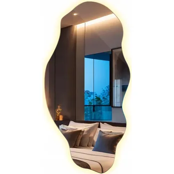 Zrcadlo Zrcadlo Dlouhé vlnité organické skvrny pro líčení koupelen Ložnice