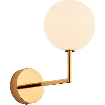 Nástěnné svítidlo Nástěnné svítidlo Jupiter bílé, zlaté G9 10 W