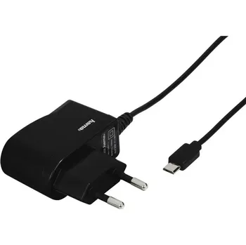 Mobilní telefon Hama síťová nabíječka s kabelem, micro USB, 1 A