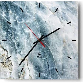 Hodiny Velké nástěnné hodiny 40x40 Abstrakce Skleněné tiché hodiny