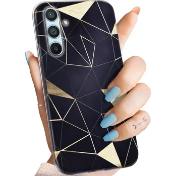 Pouzdro na mobilní telefon Zadní Kryt Hello Case pro Samsung Galaxy A54 5G zlatý