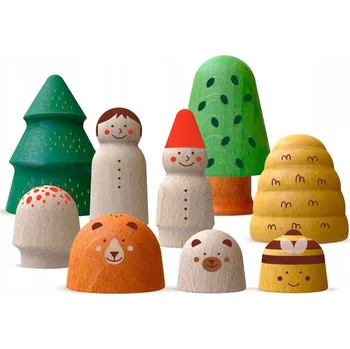 Dřevěná hračka Puzzle Londji Můj Dřevěný Svět Les