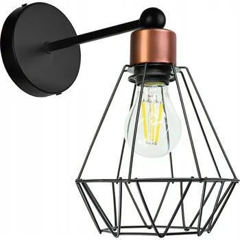 Nástěnné svítidlo Nástěnné svítidlo LED-ONE černé, oranžové E27 60 W