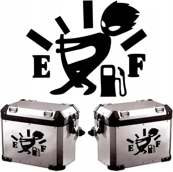 samolepka SAMOLEPKY na auto MOTORKU KUFRY PALIVO FUEL VTIPNÉ 20x16