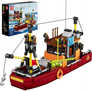 ostatní stavebnice Stavebnice Mould King 10135 Loď Loď Kuter Rybacki sada CREATIVE lodě