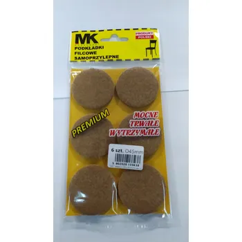 Podložka pod nábytek PLST PODLOŽKY POD ŽIDLE NÁBYTEK STŮL 6 x PRŮMĚR 45 mm
