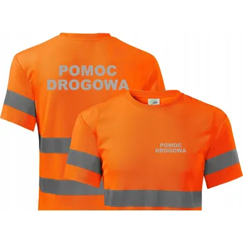 Pánská móda Pracovní tričko s krátkým rukávem Odblaskowo Tričko s 3M reflexními prvky ORANŽOVÉ - PRO ASISTENČNÍ SLUŽBY - P+T XXL
