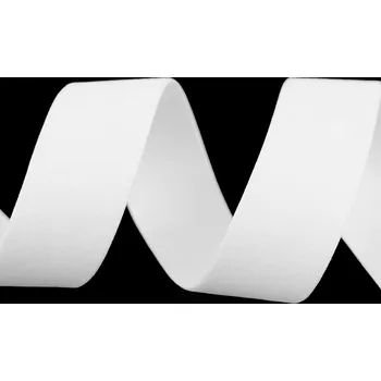 Stuha Semišová stuha velvet oboustranná šíře 25 mm Varianta: 101 bílá, Balení: 1 m