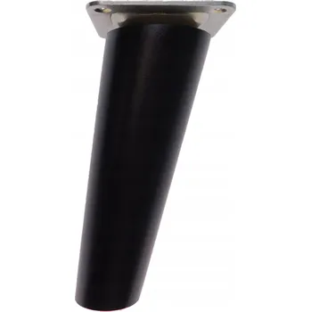 Obraz Dřevěné nohy k nábytku šikmé černé lakované 12 cm sada včetně montáže