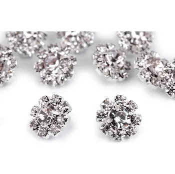 Knoflík Knoflík štrasový velikost 16" Varianta: 3 (16") crystal, Balení: 1 ks