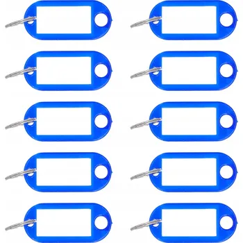 Přívěsky na klíče přívěsek na klíče 10x Identifikátor přívěsek klíčenky TMAVĚ MODRÝ