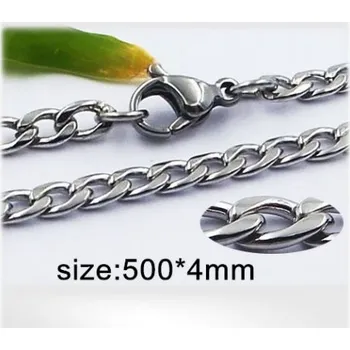 Řetízek Ocelový náhrdelník - 500x4mm - varianta 2