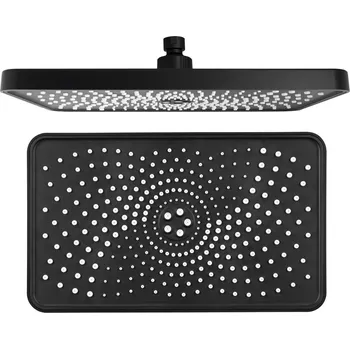 Hlavová sprcha Sapho Hlavová sprcha, 300x180mm, silikon trysky, ABS/černá mat